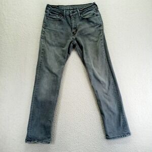 Levi‎ Strauss Co 514 Mens Gray Slim Straight Fit Jeans W32 L32 Denim Casual